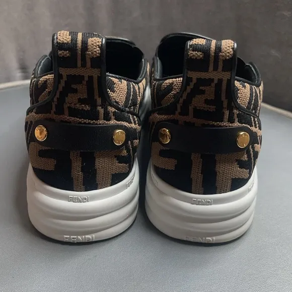 Fendi Designer Slip-On Sneakers with Monogram Pattern