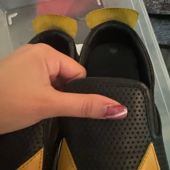Fendi Monster eyes black slip on sneakers
