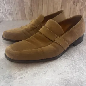 Ferragamo Lavorazione Tan Suede Loafers