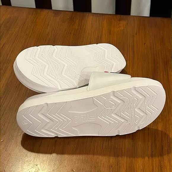 Fila Drifter Bold slides sandals shoes new shower pool beach white Womens Sizes