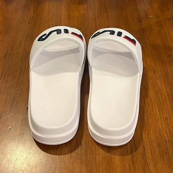 Fila Drifter Bold slides sandals shoes new shower pool beach white Womens Sizes