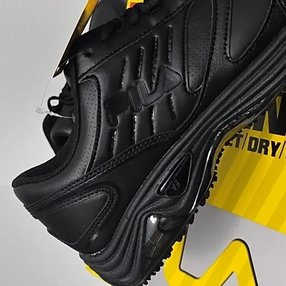 Fila Memory Workshift Ultra Slip Resistant Black Sneakers