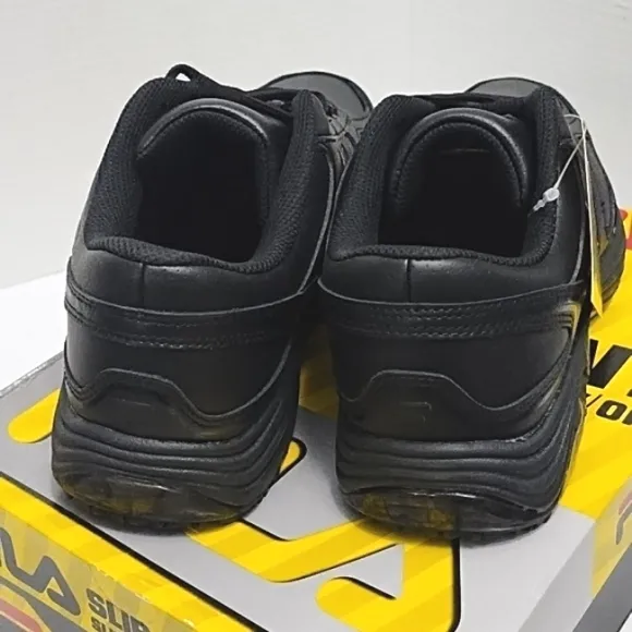 Fila Memory Workshift Ultra Slip Resistant Black Sneakers