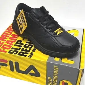 Fila Memory Workshift Ultra Slip Resistant Black Sneakers