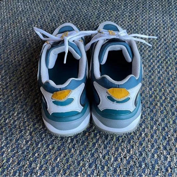 FILA MEN’S GORPCORE Blue and Yellow Sneakers with Mesh Design