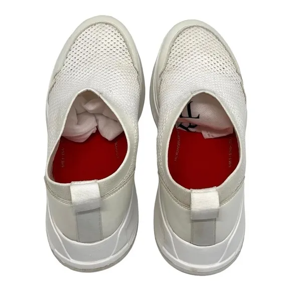 Fitflop Erin White Mesh Cushion Comfort Sock Sneakers Walking Shoes Women’s 8.5