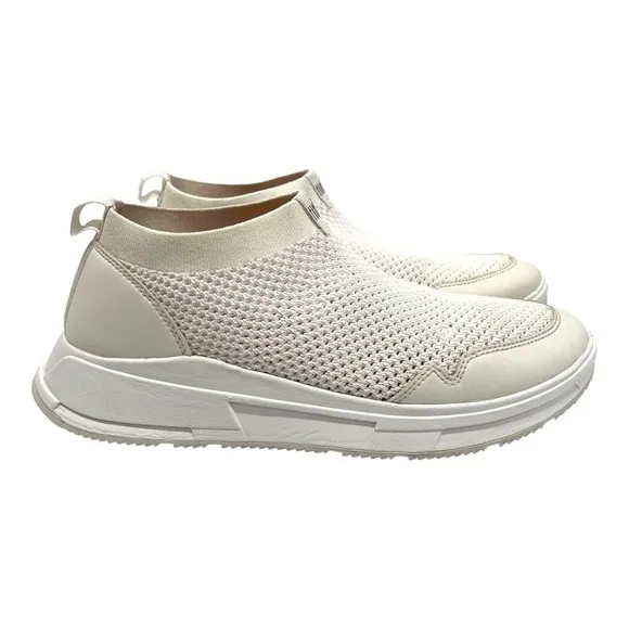Fitflop Erin White Mesh Cushion Comfort Sock Sneakers Walking Shoes Women’s 8.5