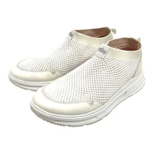 Fitflop Erin White Mesh Cushion Comfort Sock Sneakers Walking Shoes Women’s 8.5