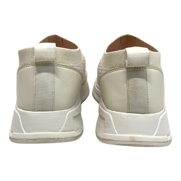 Fitflop Erin White Mesh Cushion Comfort Sock Sneakers Walking Shoes Women’s 8.5