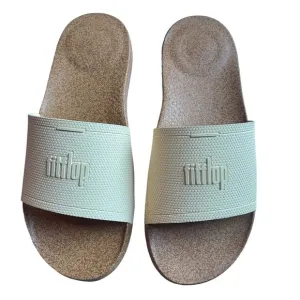 Fitflop Iqushion Women's Size 10 yellow Pool Slide Flat cushioned Sandals New