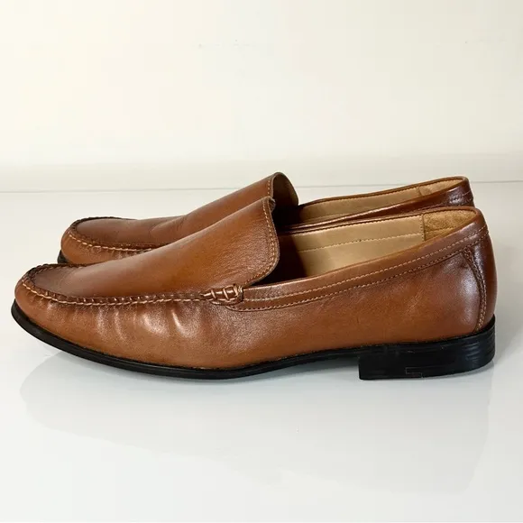 Flag LTD Hobson Venetian Leather Loafers Mens 12 Made in Brazil 292FL0006