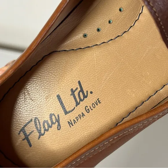 Flag LTD Hobson Venetian Leather Loafers Mens 12 Made in Brazil 292FL0006