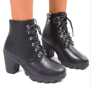 Fleeced lined platform boots, sz 8