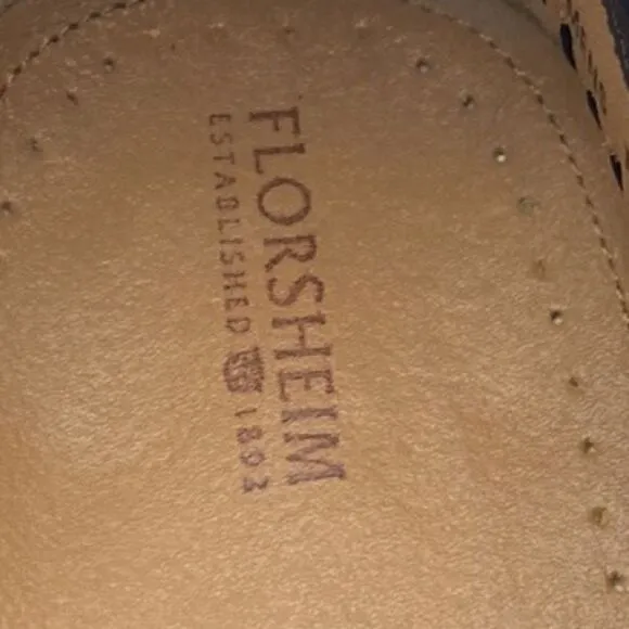Florsheim 18469 Alligator Print Black Leather Men’s Loafers Size 8 1/2 EEE