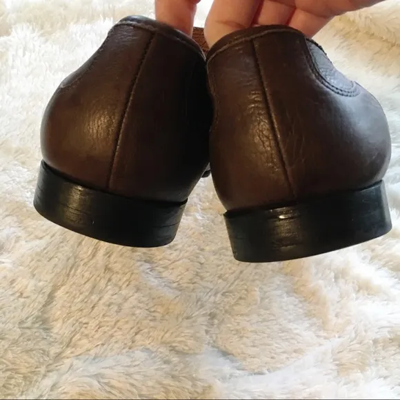 Florsheim Brown Pebbled Leather Loafers