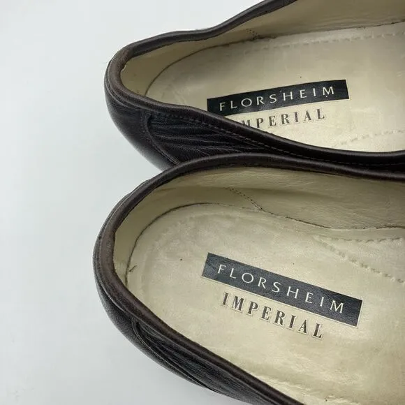 Florsheim Imperial Men’s Leather Loafers Size EU 45 US 12 Brown Color