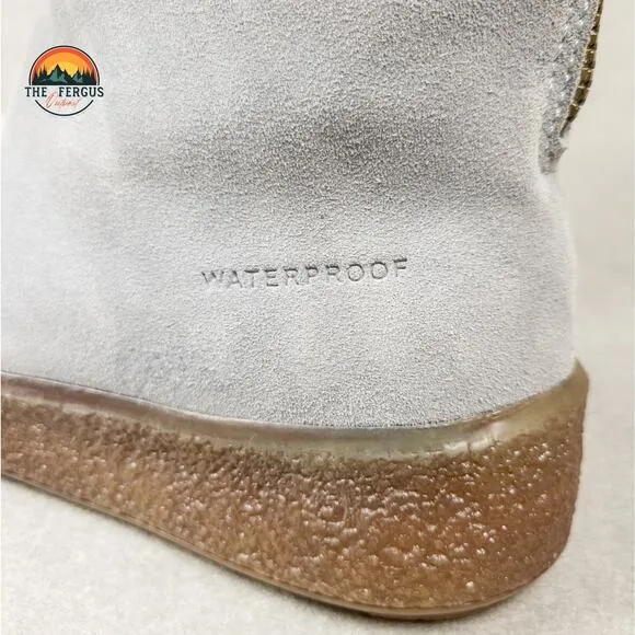 Free People Cougar Button Sueded Lambswool Waterproof Lined Winter Boots Size 9
