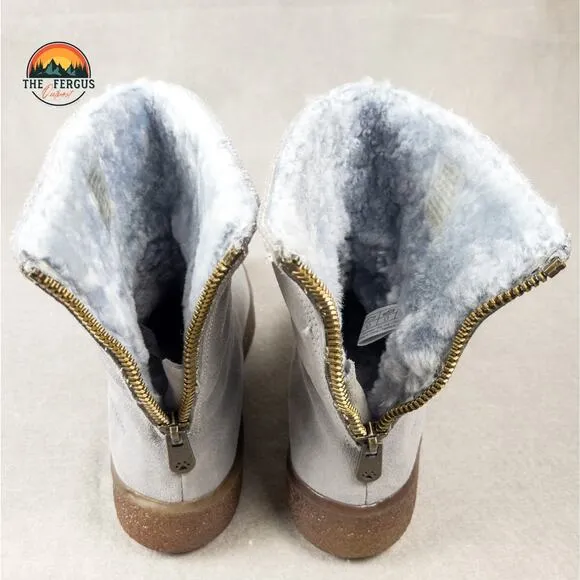 Free People Cougar Button Sueded Lambswool Waterproof Lined Winter Boots Size 9