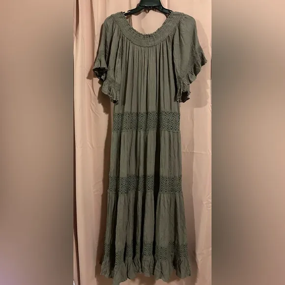 FREE PEOPLE Dream On Maxi Dress - Petrified Wood size XS NWOT
