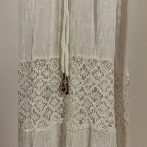 Free People Dream On Maxi Dress White/Cream Size M NWOT