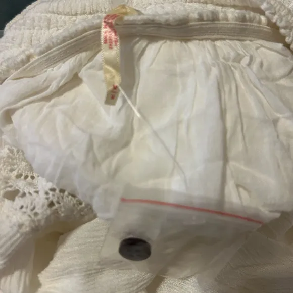 Free People Dream On Maxi Dress White/Cream Size M NWOT