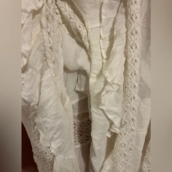 Free People Dream On Maxi Dress White/Cream Size M NWOT