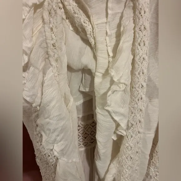 Free People Dream On Maxi Dress White/Cream Size M NWOT