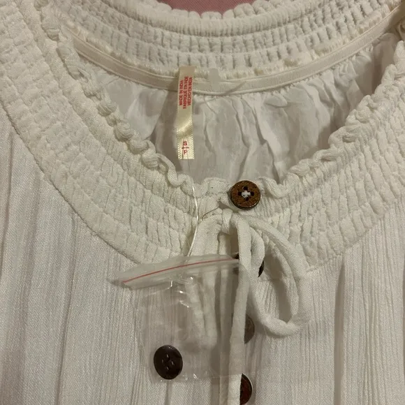 Free People Dream On Maxi Dress White/Cream Size S NWOT