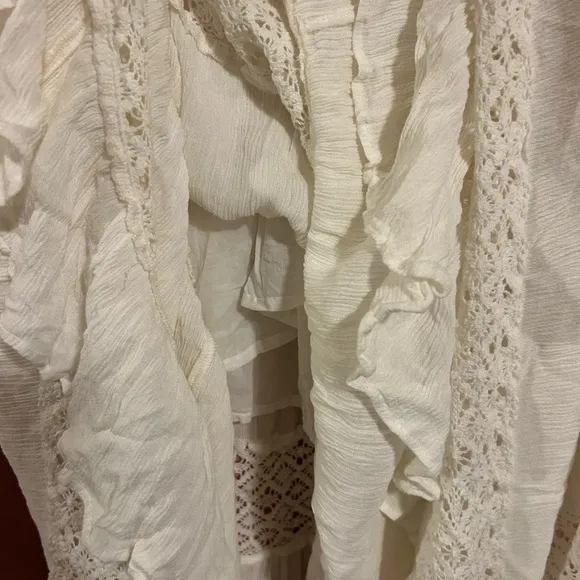 Free People Dream On Maxi Dress White/Cream Size S NWOT