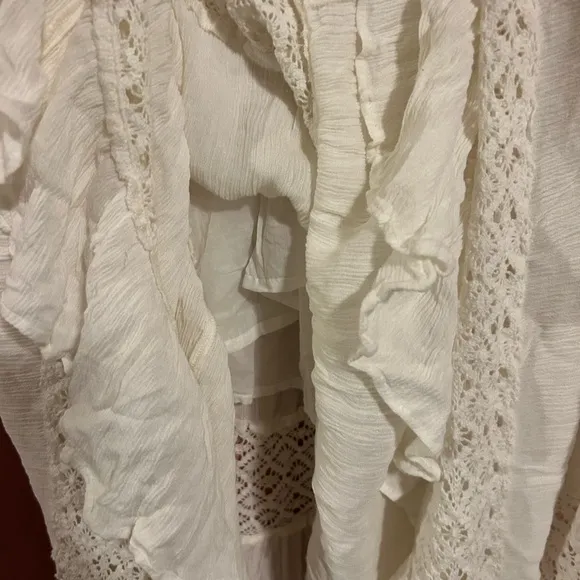 Free People Dream On Maxi Dress White/Cream Size S NWOT