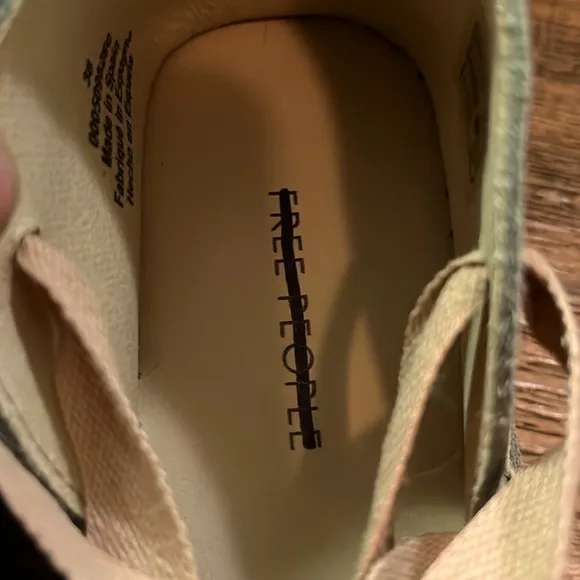 Free People Heat Wave Wrap Espadrilles-Peach Combo Wrap-Style Straps Leather 7.5
