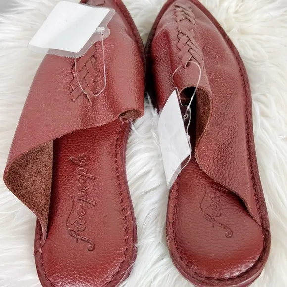 Free People Leather Nova Slip On Flat Mule 7