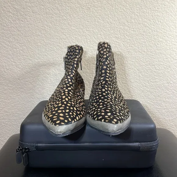 Free People Melrose Leopard Print Ankle Boots EU 38