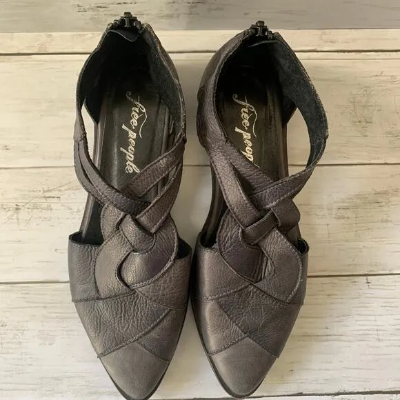 Free People Wanderlust Woven Pointed Flats