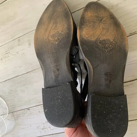 Free People Wanderlust Woven Pointed Flats