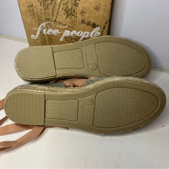 Free People Heat Wave Wrap Ballet Inspired Espadrilles New in Box