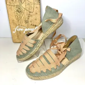 Free People Heat Wave Wrap Ballet Inspired Espadrilles New in Box