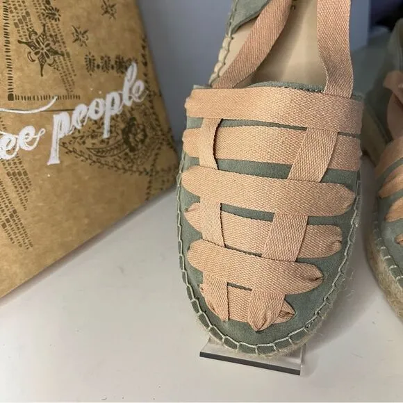 Free People Heat Wave Wrap Ballet Inspired Espadrilles New in Box