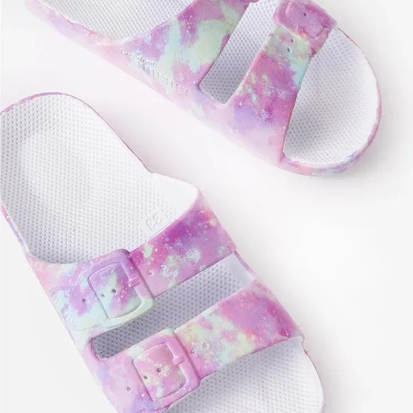 FREEDOM MOSES UNICORN SLIKE SANDALS SCENTED VEGAN SZ US 8/9 NWT
