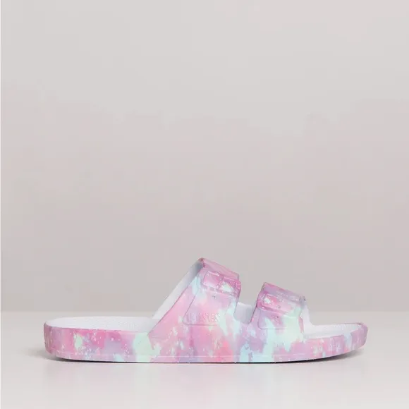 FREEDOM MOSES UNICORN SLIKE SANDALS SCENTED VEGAN SZ US 8/9 NWT