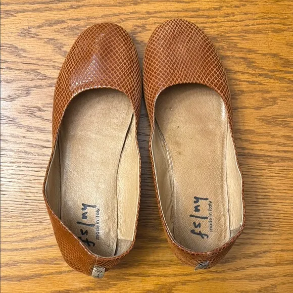 French Sole Brown Leather Flats Timeless Comfort