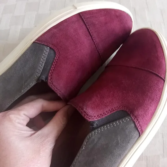 Frye Color Block Suede Gemma Cap Slip On Sneakers