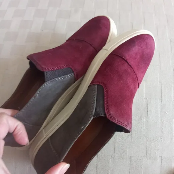 Frye Color Block Suede Gemma Cap Slip On Sneakers