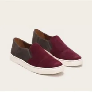 Frye Color Block Suede Gemma Cap Slip On Sneakers