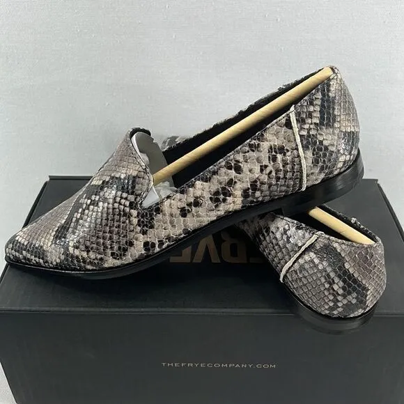 Frye Kenzie Venetian Pointed Toe Flats- Grey Multi- Size 5.5M- NIB