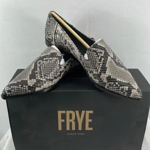 Frye Kenzie Venetian Pointed Toe Flats- Grey Multi- Size 5.5M- NIB