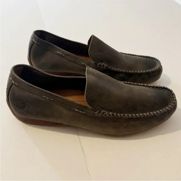 Frye Lewis Venetian Leather Loafers