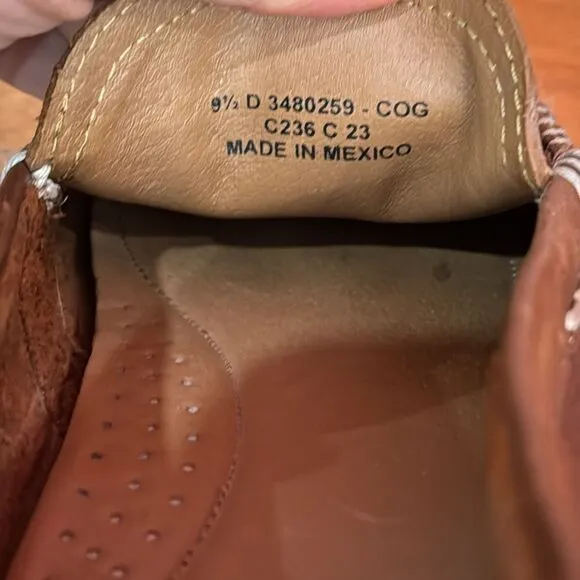 FRYE Lewis Venetian Slip On Loafer Men’s Brown Tan Leather Size 9.5