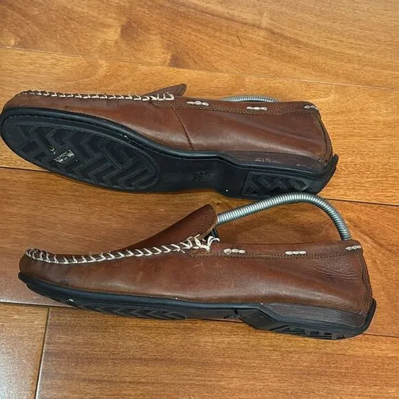 FRYE Lewis Venetian Slip On Loafer Men’s Brown Tan Leather Size 9.5