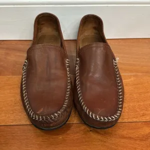 FRYE Lewis Venetian Slip On Loafer Men’s Brown Tan Leather Size 9.5